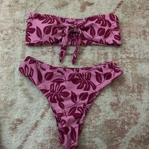 SHEIN, Pink floral bikini